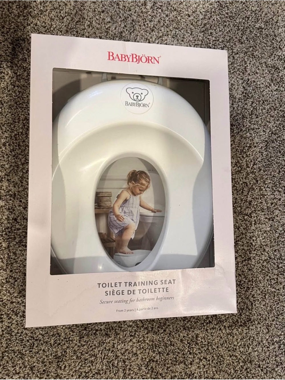 BabyBjörn White Toilet Training Seat for Toddlers